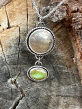 Buffalo and green Turquoise Pendant
