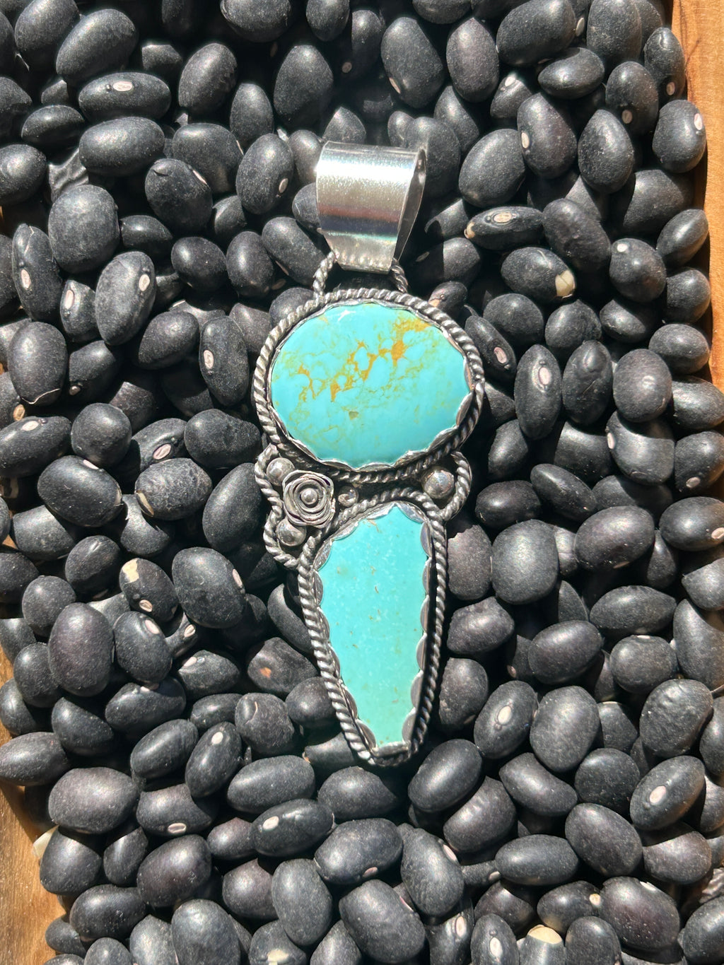 Sonoran Turquoise and Sterling Silver Pendant