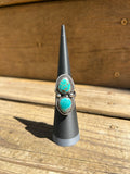 Beautiful Sonoran Turquoise and Sterling Silver adjustable ring