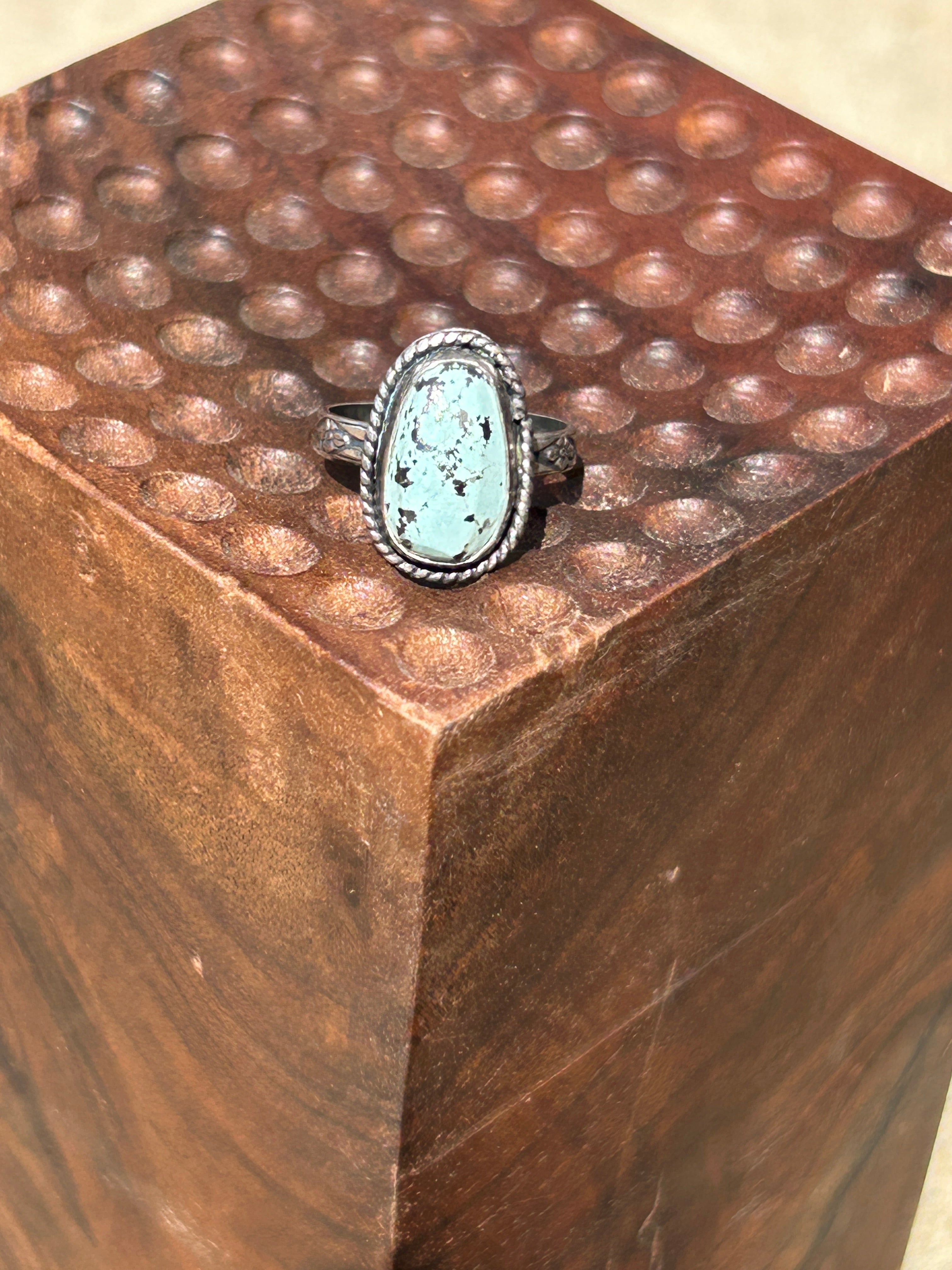 Dainty Old Kingman Turquoise Ring size 5.5