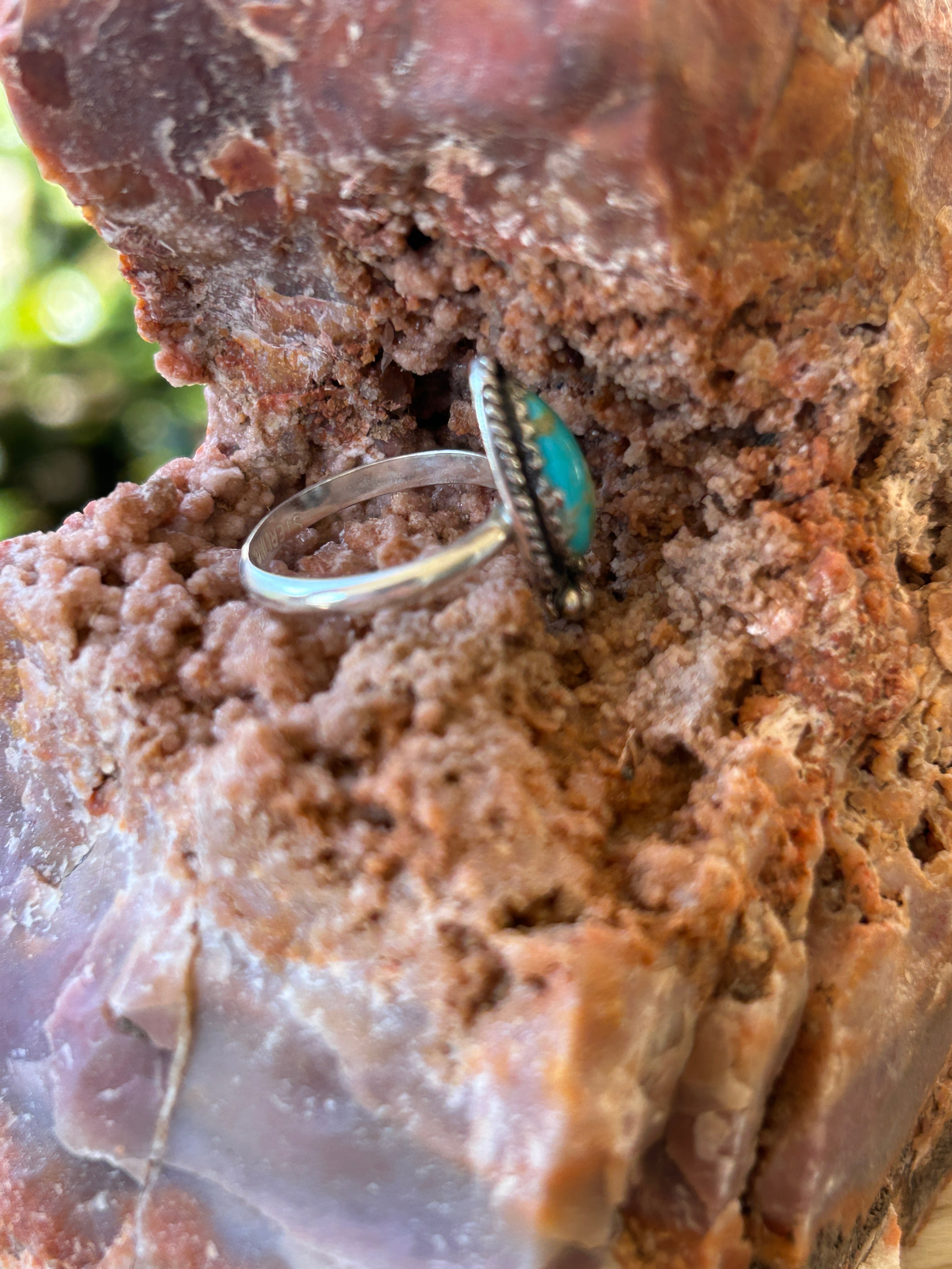 Dainty Sonoran Turquoise Ring size 6
