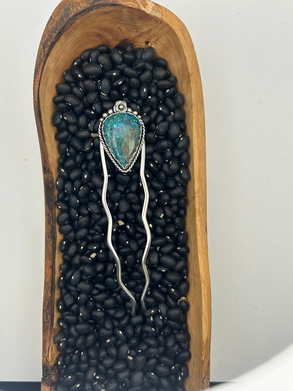 Chrysocolla French Hair Pin
