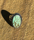 Turquoise and Sterling silver ring size 7