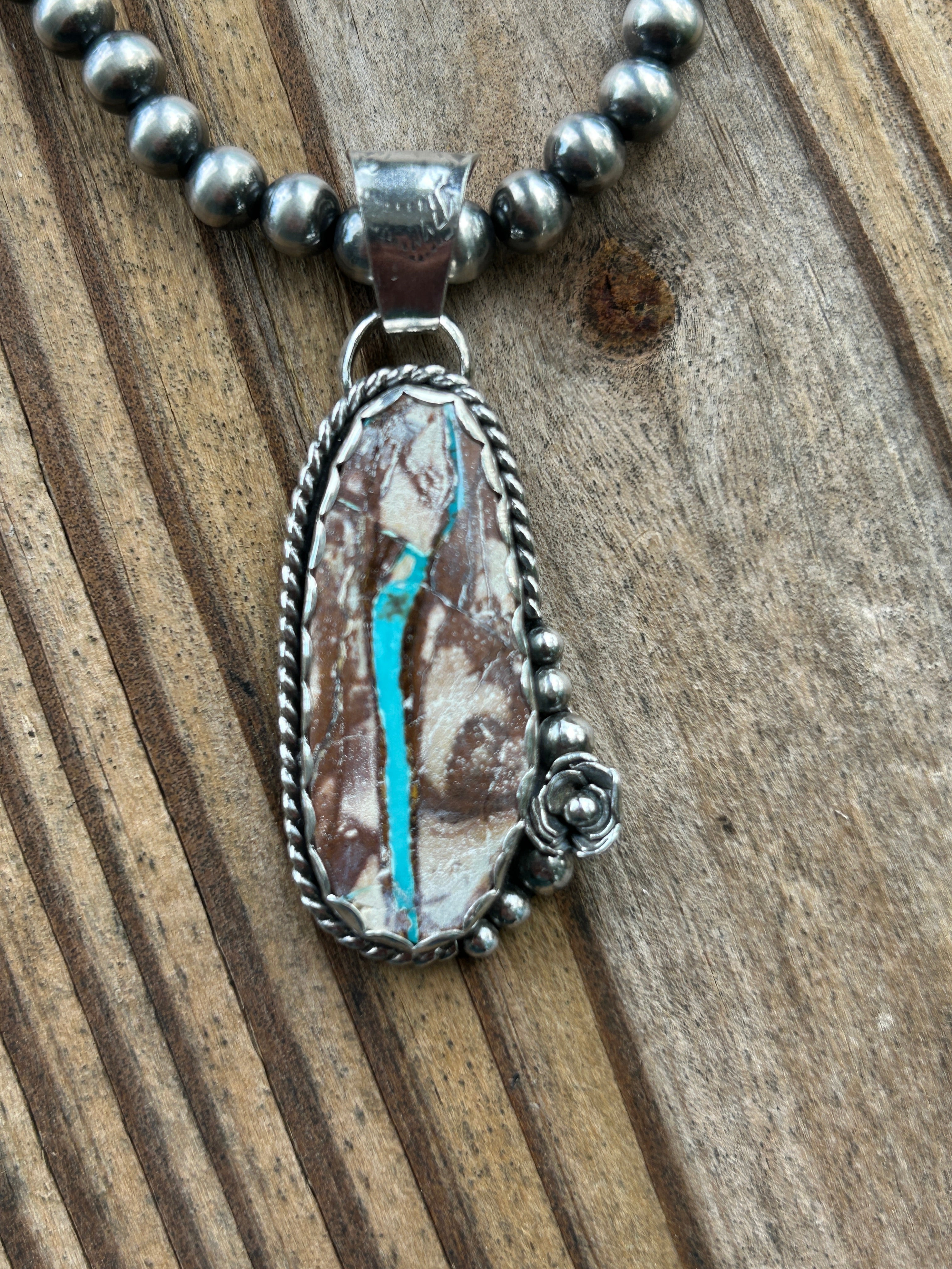 Royston Ribbon Turquoise Pendant