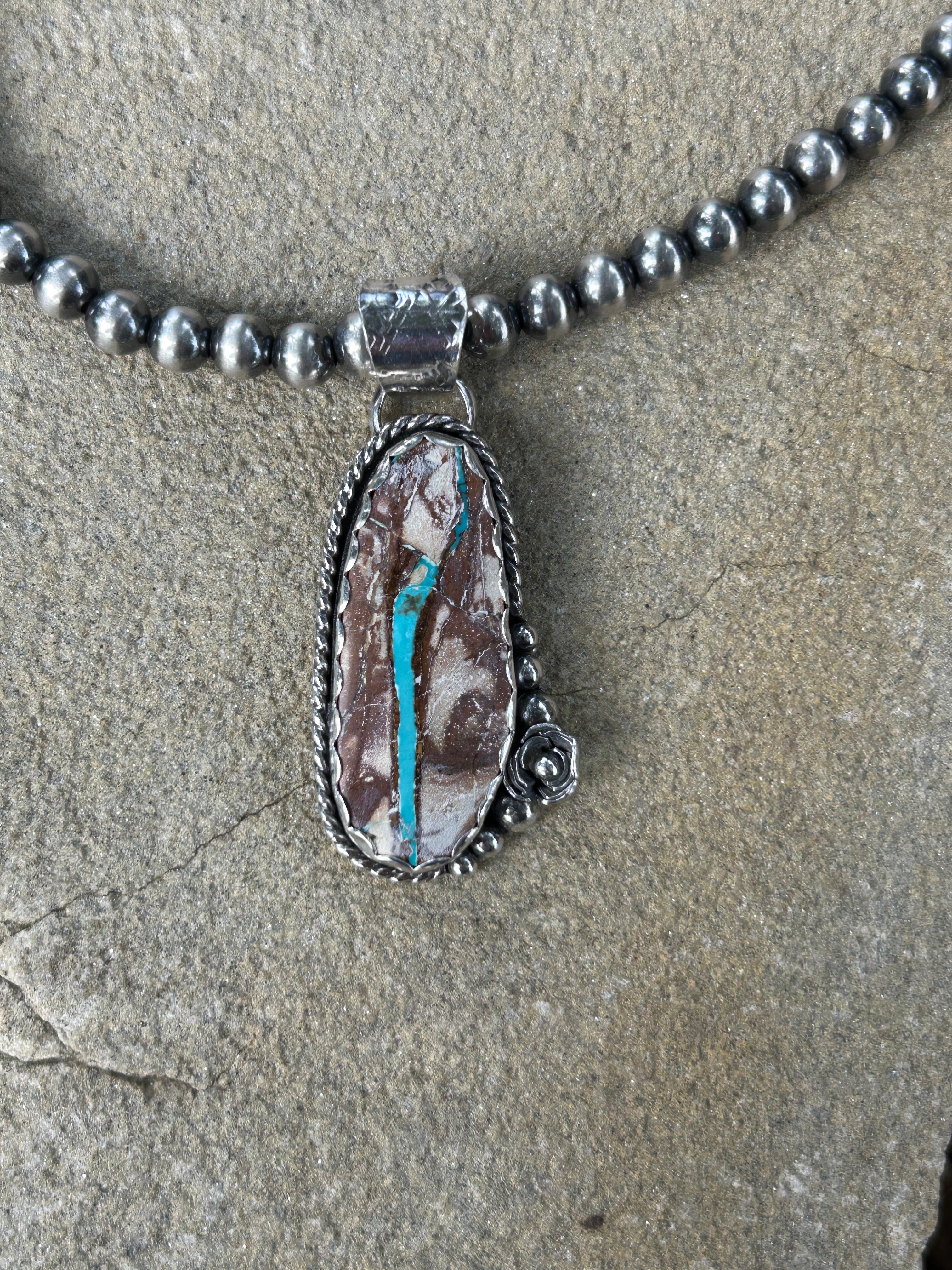 Royston Ribbon Turquoise Pendant