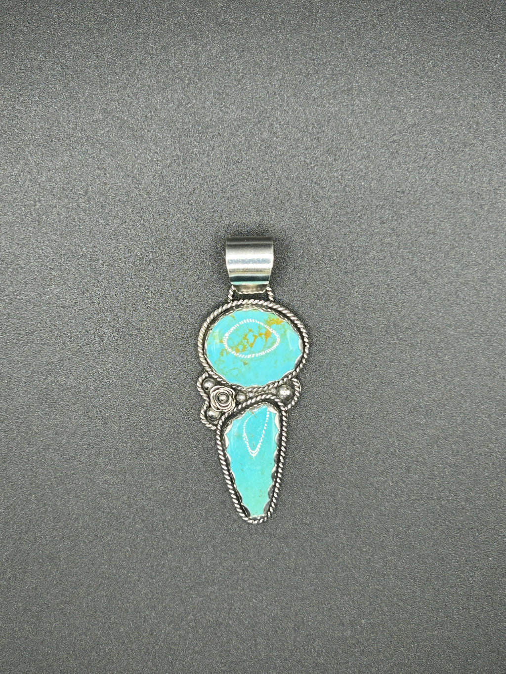 Sonoran Turquoise and Sterling Silver Pendant