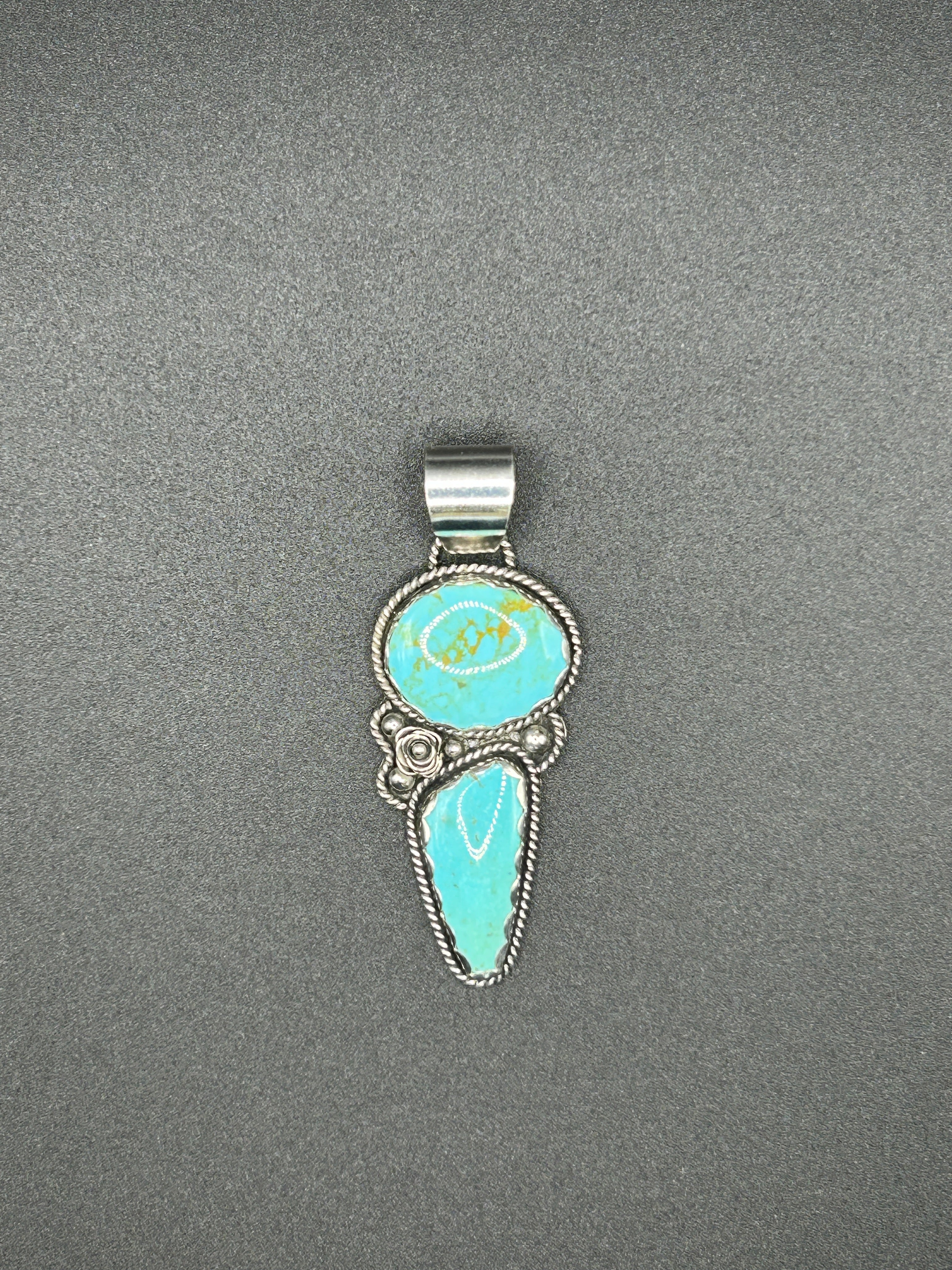 Sonoran Turquoise and Sterling Silver Pendant