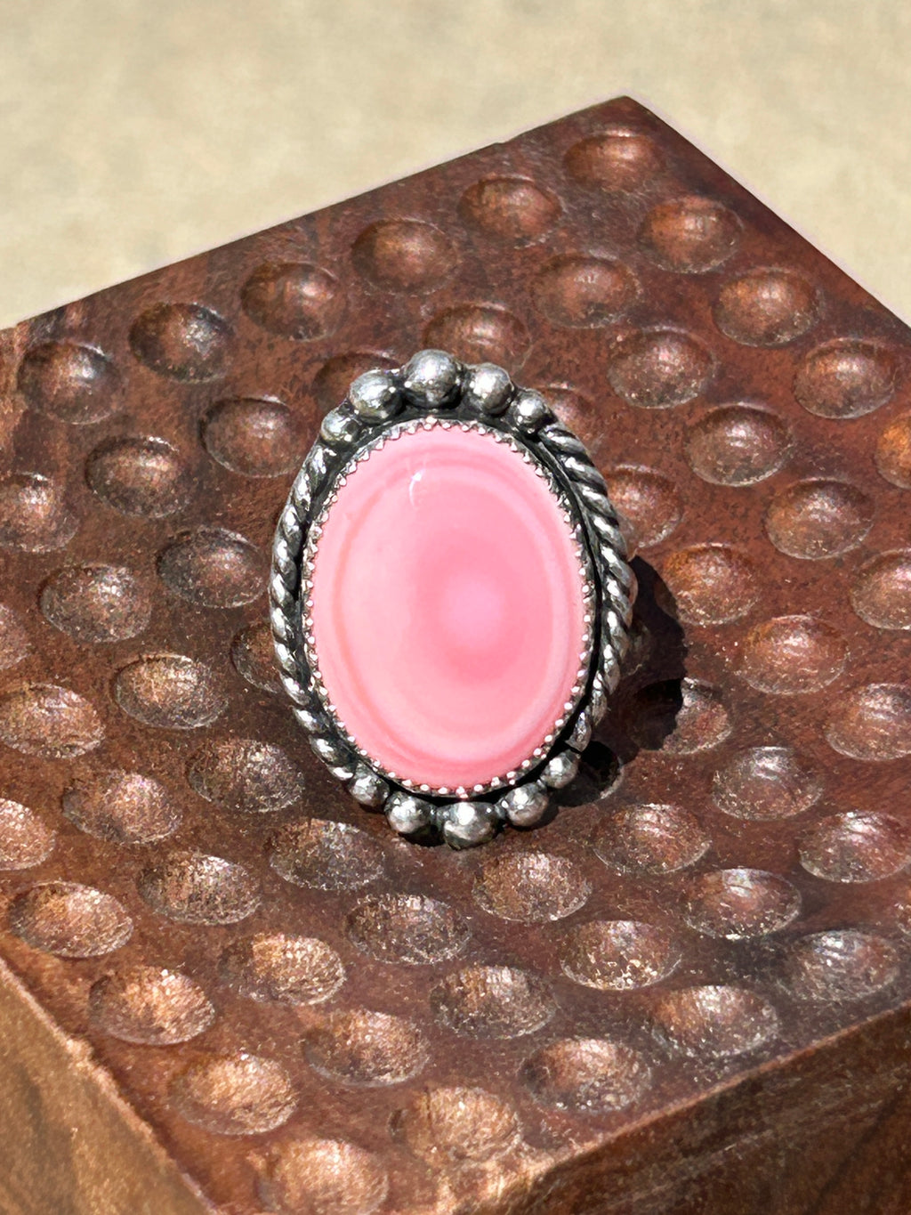 Pink Conch Ring size 7