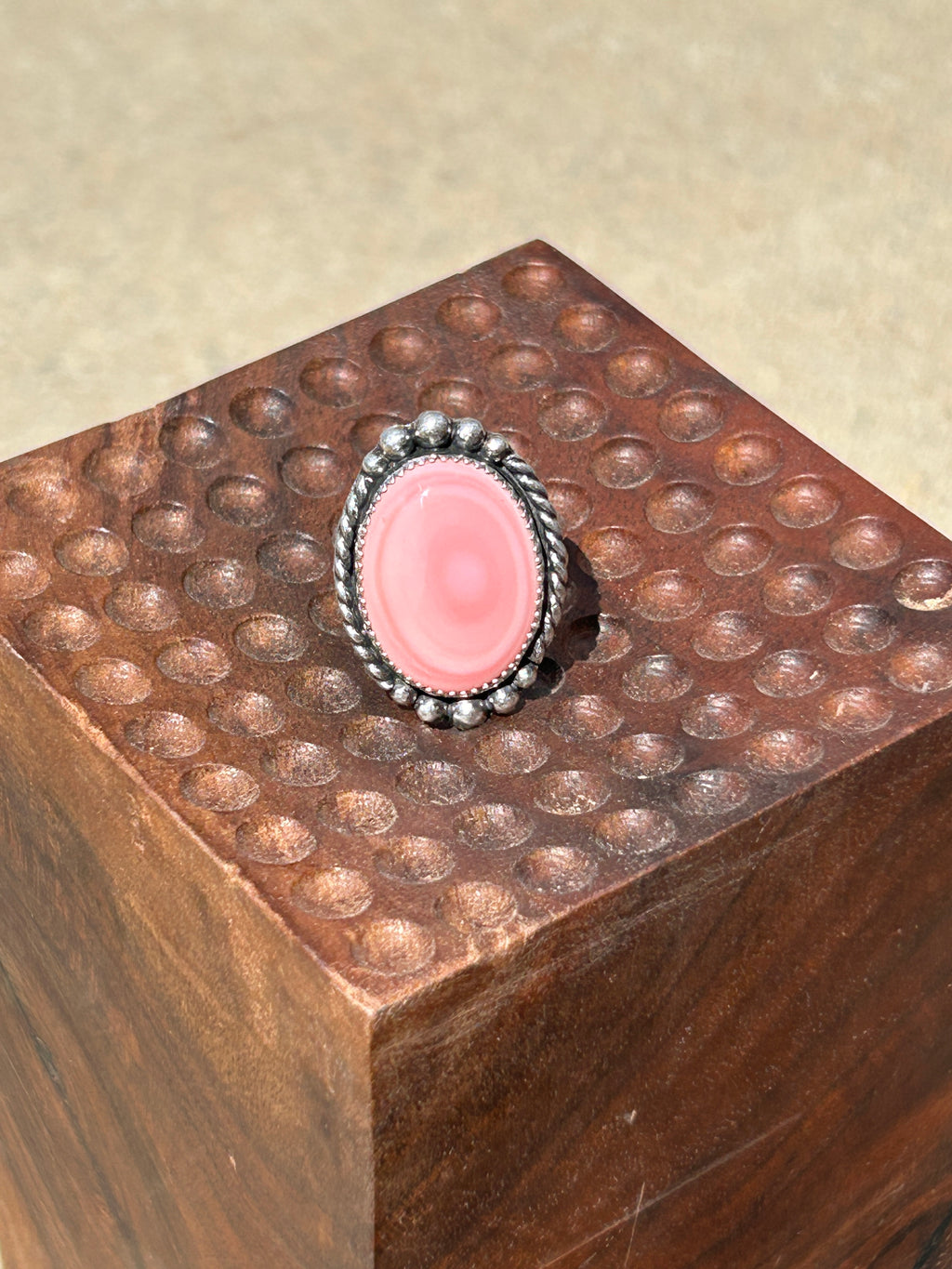 Pink Conch Ring size 7