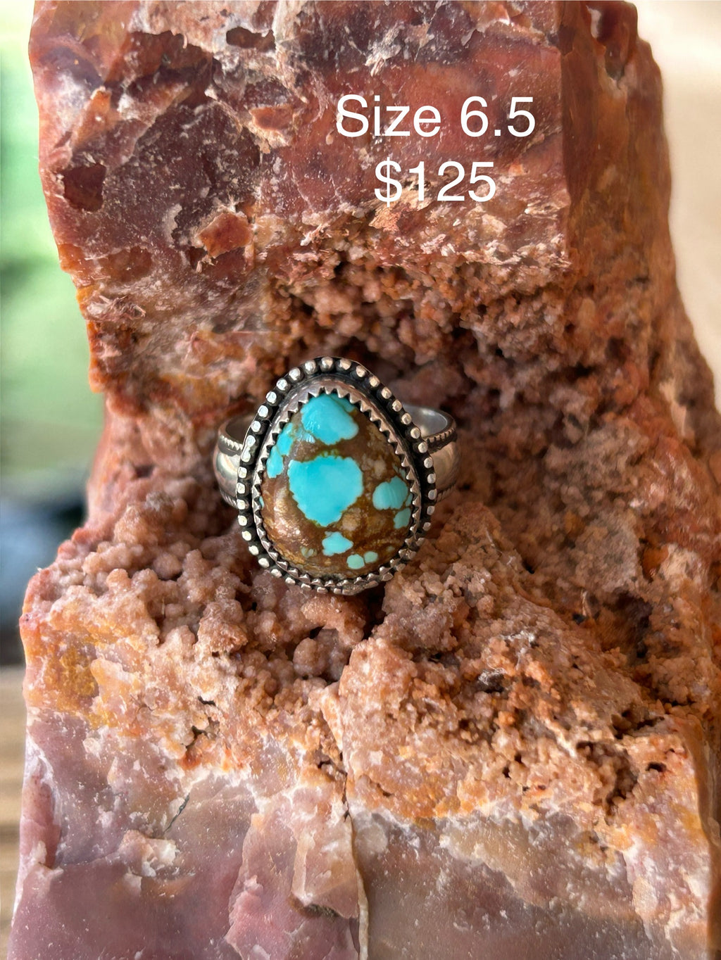 Mine #8 Turquoise Ring size 6.5