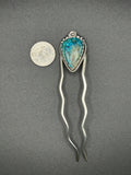 Chrysocolla French Hair Pin