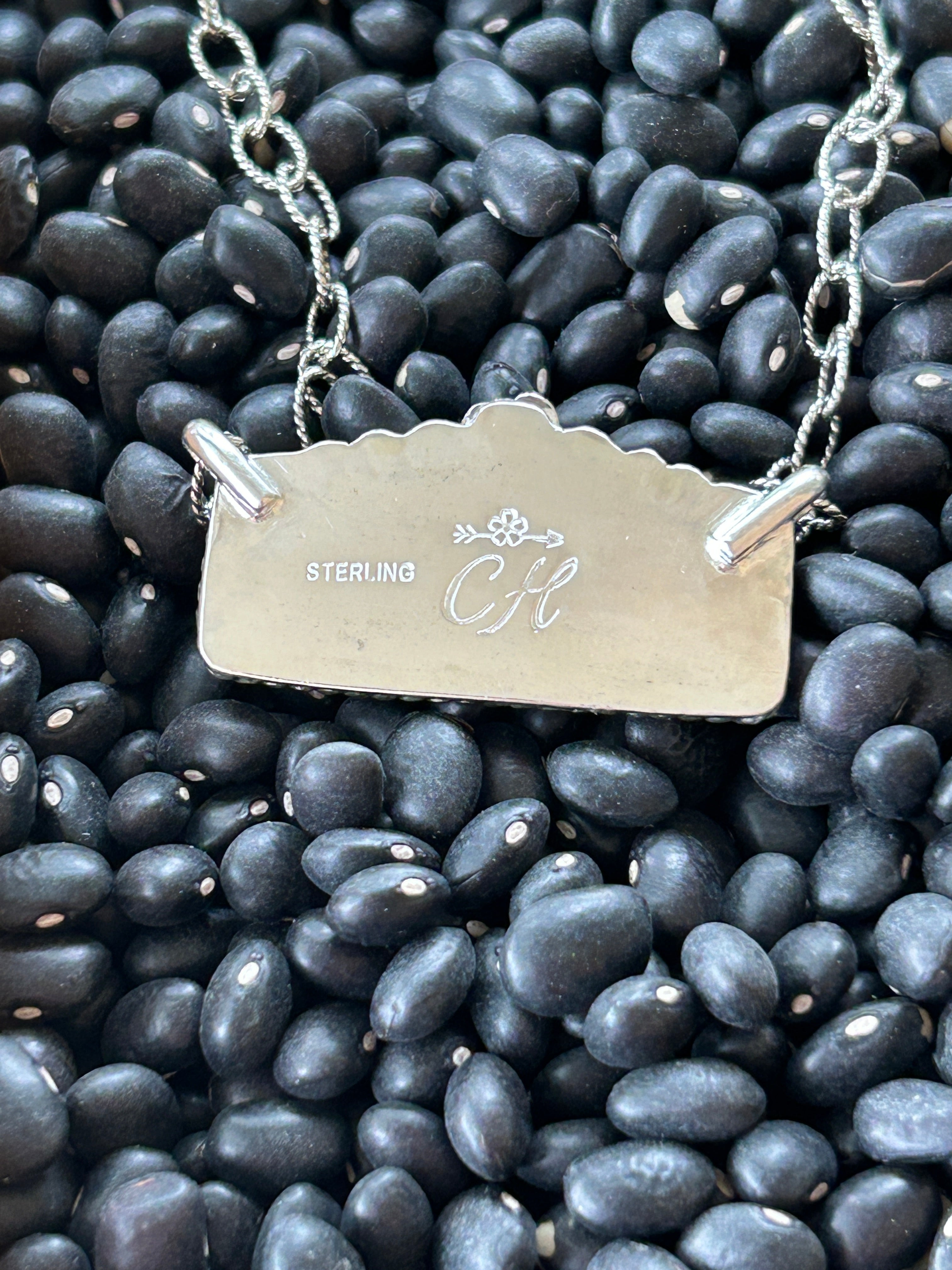 Sonoran Turquoise and Sterling Silver Bar Necklace