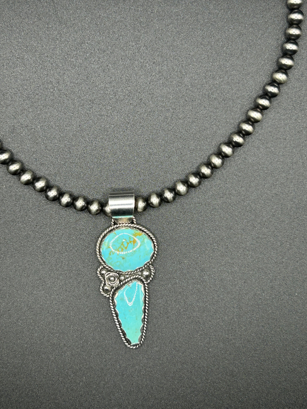 Sonoran Turquoise and Sterling Silver Pendant