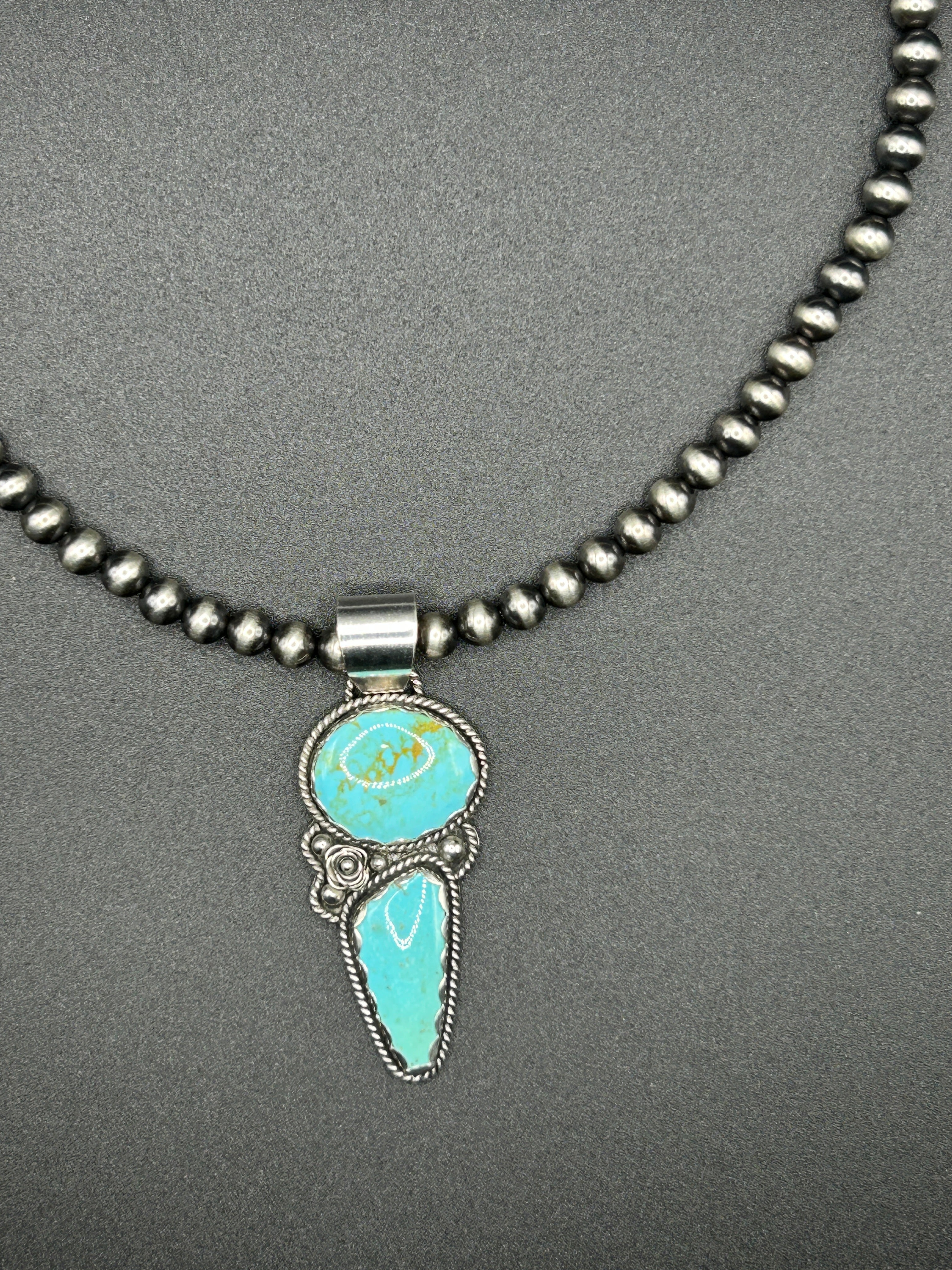 Sonoran Turquoise and Sterling Silver Pendant