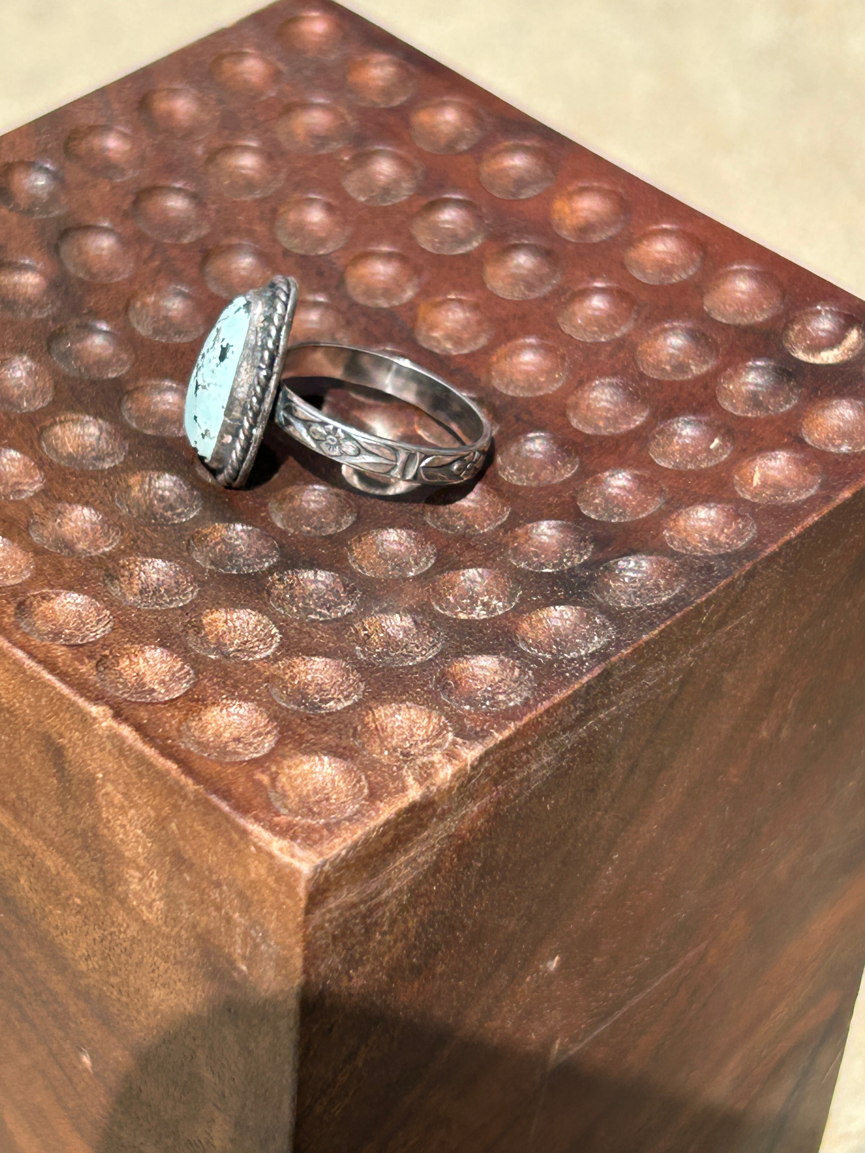 Dainty Old Kingman Turquoise Ring size 5.5