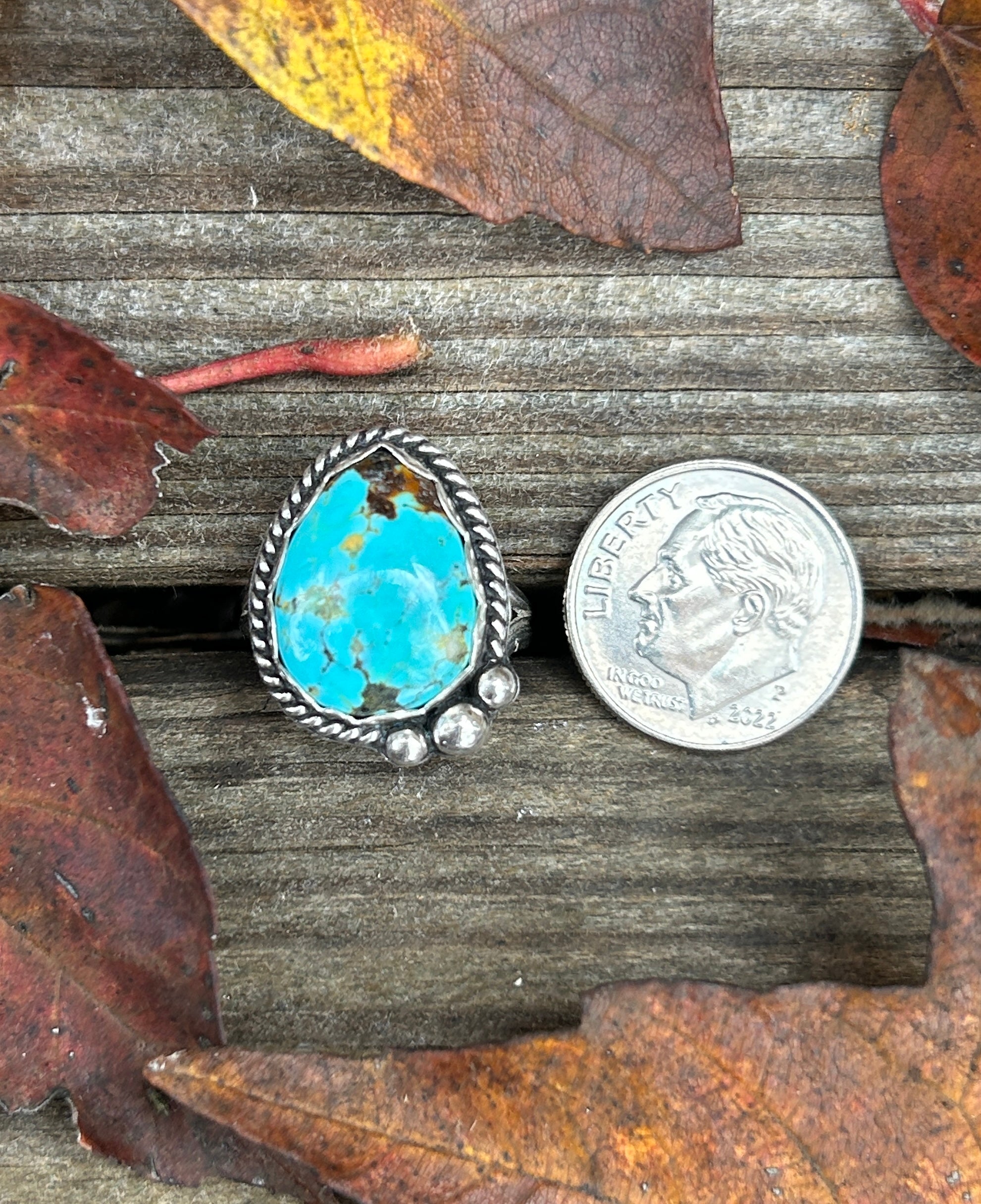Sonoran Turquoise Sterling Silver Ring size 5.75
